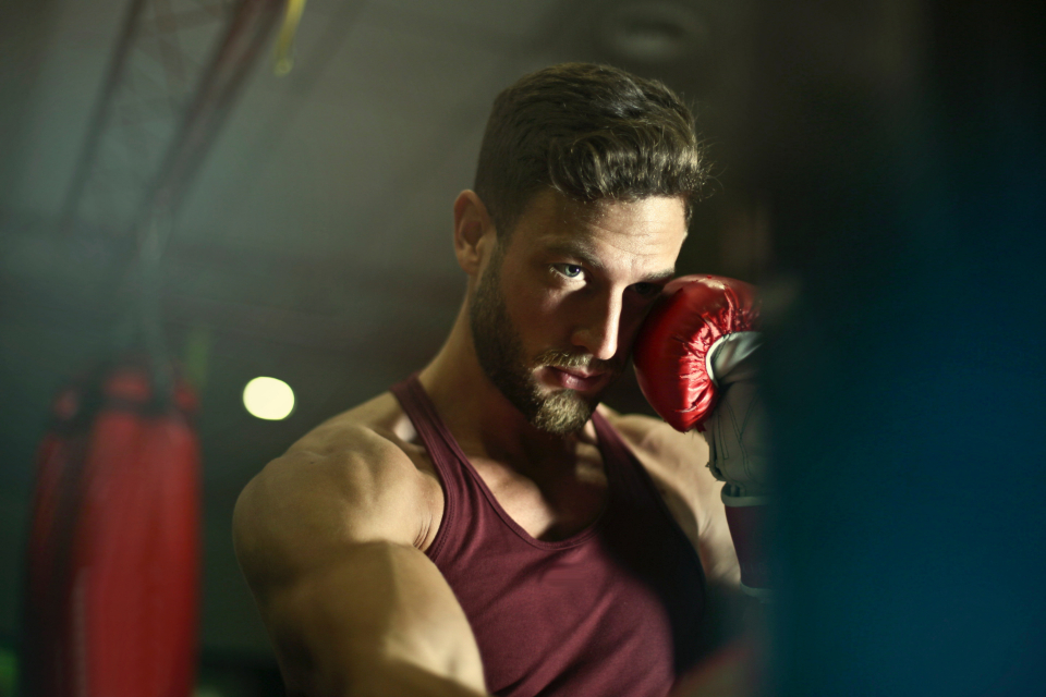 Boxer working combinations at Heavy Hands